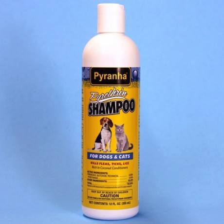 Pyranha Pyrethrin Shampoo for Dogs and Cats