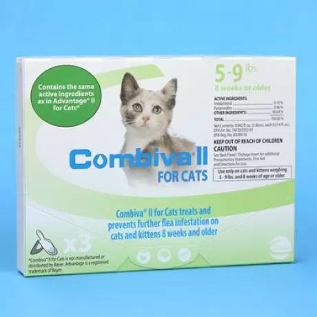 Combiva II for Cats 5-9lbs, 3 Month Supply