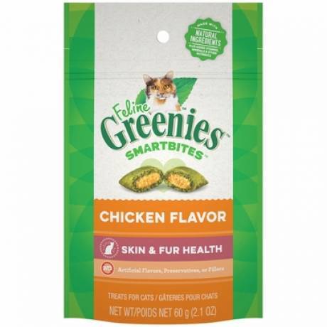 Feline Greenies SmartBites - Hairball Control, 2.1oz, Chicken Flavor