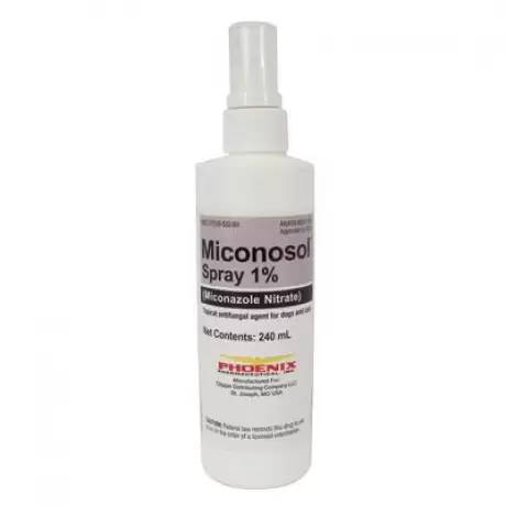Miconosol for Dogs and Cats (miconazole nitrate) - 1% Spray, 240mL Bottle