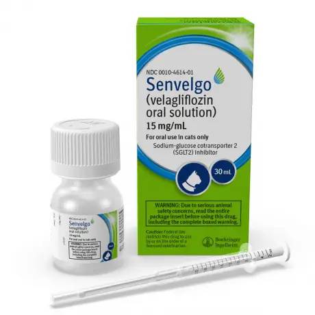 Senvelgo Velagliflozin Oral Solution for Cats Diabetes Mellitus - 15mg/mL, 30mL Bottle