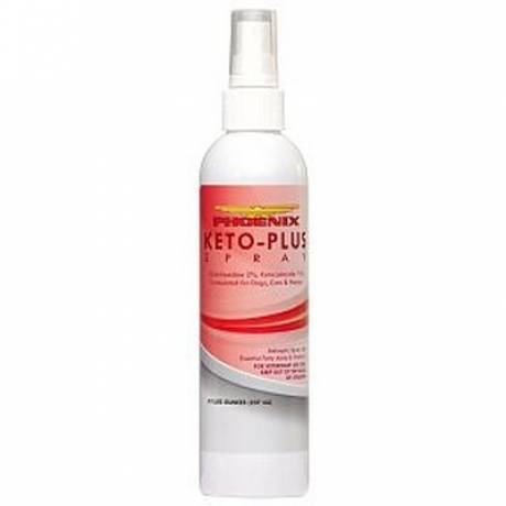 Keto-Plus chlorhexidine and ketoconazole spray for dogs and cats