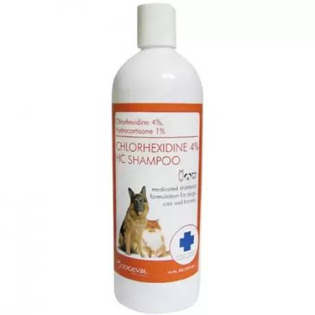Chlorhexidine 4% Shampoo with Hydrocortisone 1% for pets