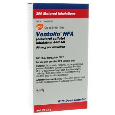 retail price ventolin hfa