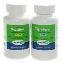 ThyroKare levothyroxine tablets for hypothyroidism in dogs