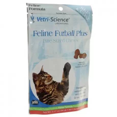 Vetri-Science Feline Furball Plus Bite-Sized Chews