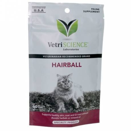 VetriScience Hairball Bite-Sized Chews for Cats