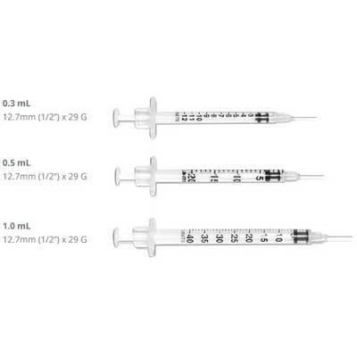 U-40 Insulin Syringes: Optional Sharps 