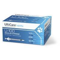 Ulticare VetRx U-100 Insulin Syringes 1/2cc, 29G, 1/2 Inch, 100ct; ?>