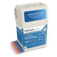 Ulticare VetRx U-100 Insulin Syringes 1/2cc, 29G, 1/2 Inch, 100ct, Sharps Container; ?>