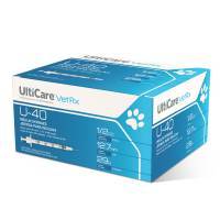 UltiCare VetRx U-40 Insulin Syringes 1/2cc, 29G, 1/2 inch, 100ct; ?>