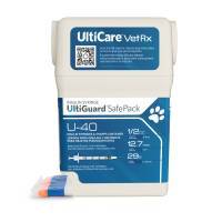 UltiCare VetRx U-40 Insulin Syringes 1/2cc, 29G, 1/2 inch, 100ct, Sharps Container; ?>