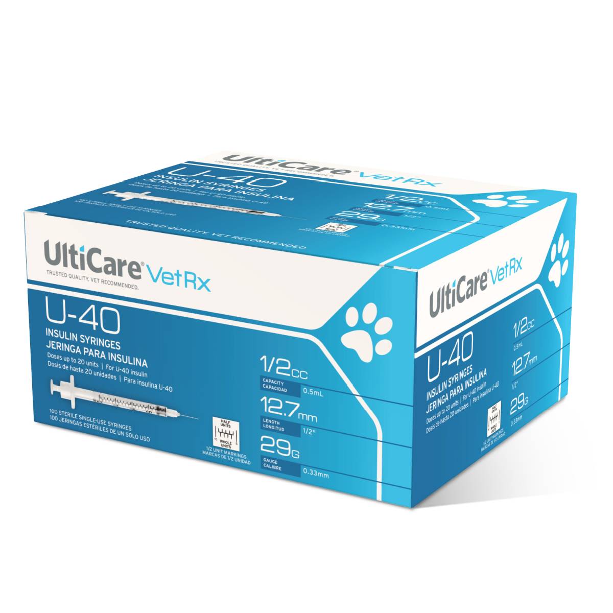U 40 Insulin Syringes Optional Sharps Containers Vetrxdirect