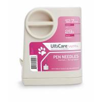 Insulin Pen Needles Ulticare VetRx, 1/2 Inch, 29G, 100ct, Sharps Container; ?>