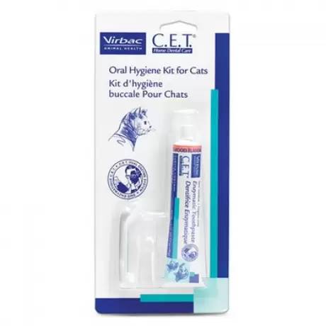 C.E.T. Oral Hygiene Kit with Cat Toothbrush