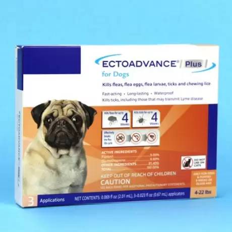 EctoAdvance Plus for Dogs 4-22lbs, 3 Month Supply