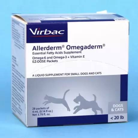 Virbac Allerderm Omegaderm for Dogs and Cats 28 Packets of 4mL