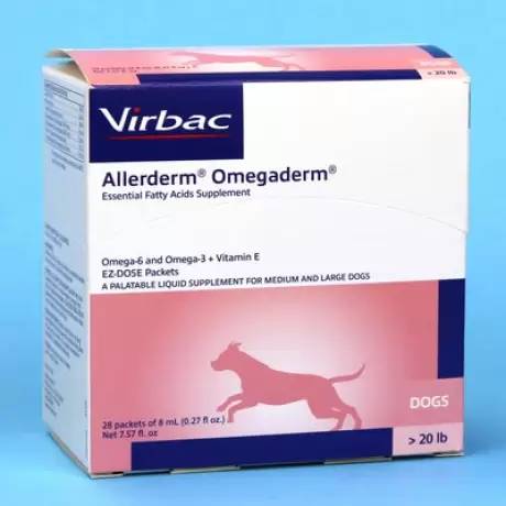 Virbac Allerderm Omegaderm for Dogs 28 Packets of 8mL