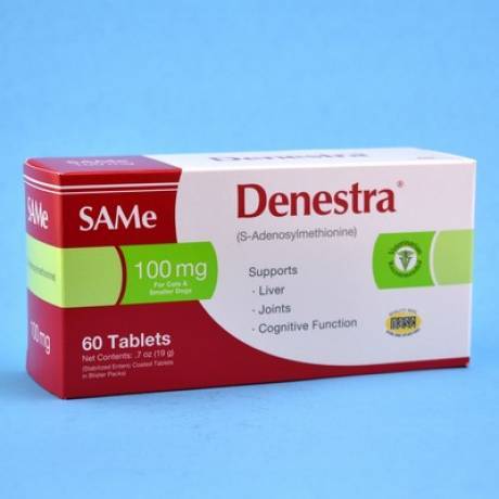 Denestra (s-adenosylmethionine) - 100mg for Cats and Small Dogs, 60 Tablets