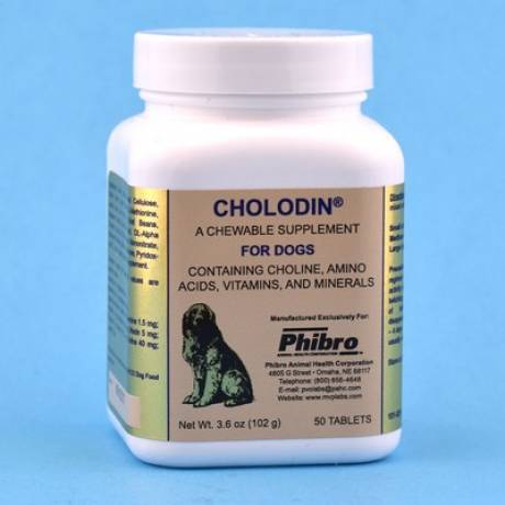 Cholodin for Dogs - 50 Tablets, Bottle