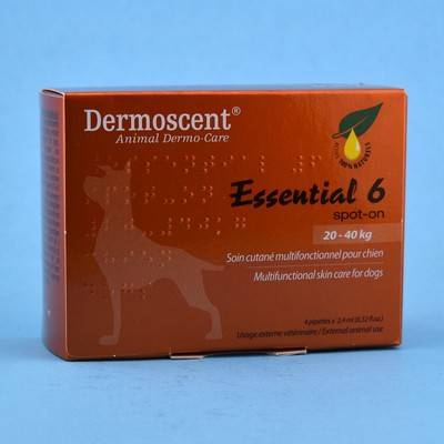 Dermoscent Essential 6 Spot-On for Large Dogs, 45-90 Pounds, 4 Tubes