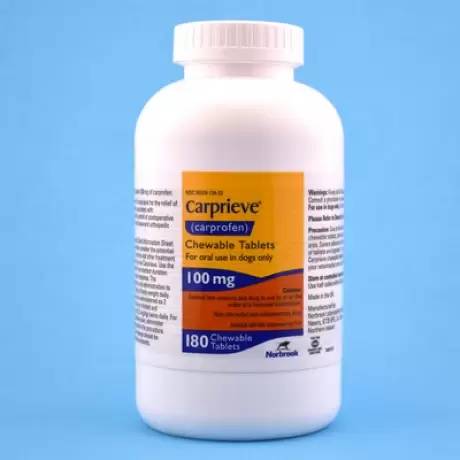 Carprieve (carprofen) Chewable Tablets for Dogs - 100mg, 180 Tabs