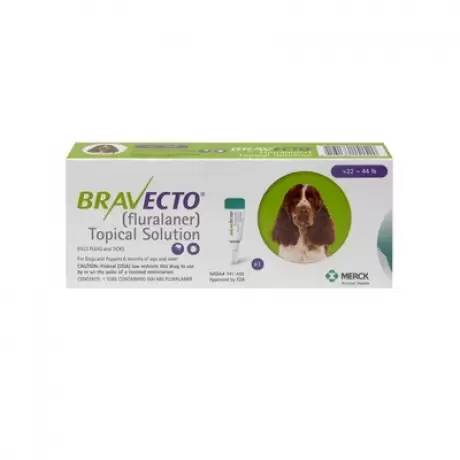 Bravecto (fluralaner) Topical Solution - for Dogs 22-44lb (500mg), 1 Dose