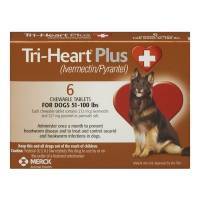 Tri-Heart Plus Chewable Tablets for Dogs 51-100 lbs, 6 Month Supply; ?>
