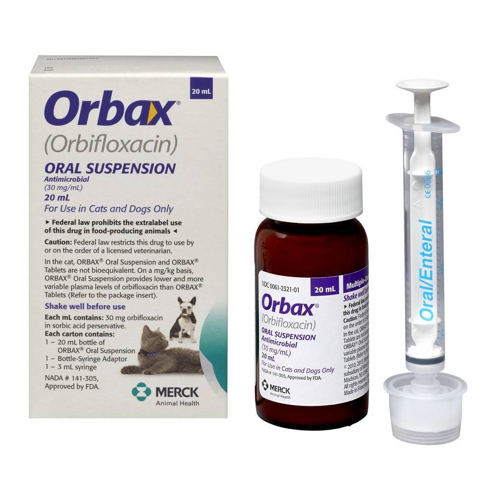 Orbax Oral Suspension Orbifloxacin Tablets