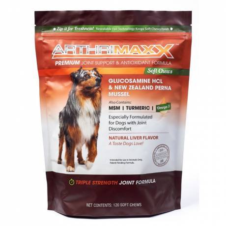 ArthriMAXX - for Dogs Joint Support and Antioxidant, 120 Premium Soft Chews