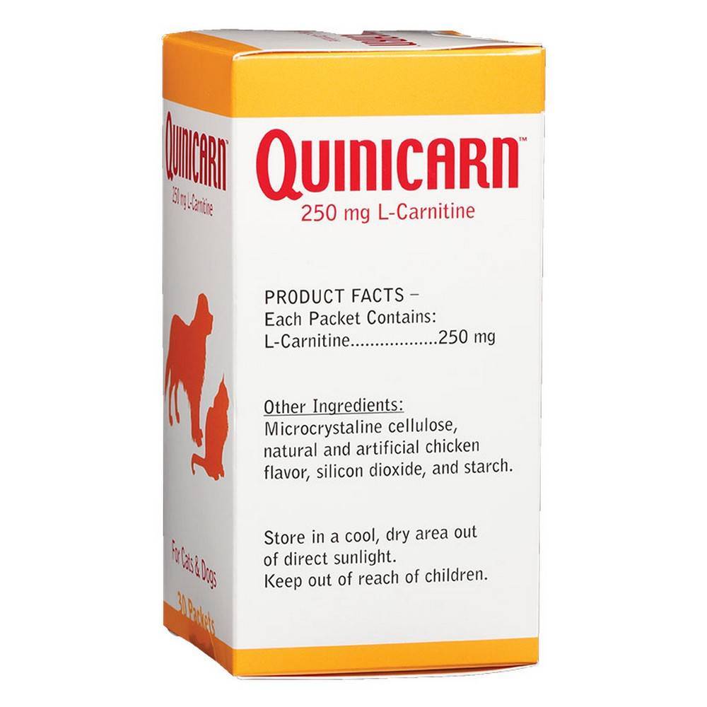 Quinicarn for Dogs and Cats LCarnitine Liver Function Support