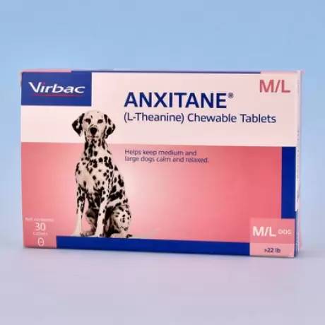 Anxitane (L-Theanine) - M/L Dogs, 100mg L-Theanine per Tab, 30 Tablet Box