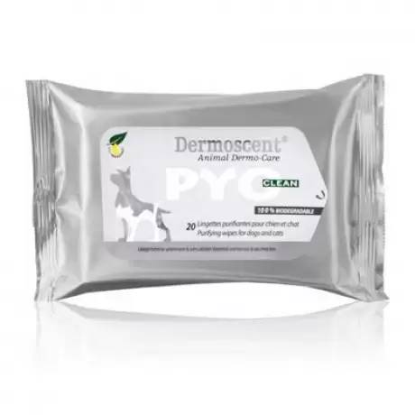 Dermoscent PYOclean - Purifying Wipes for Dogs and Cats, 20ct
