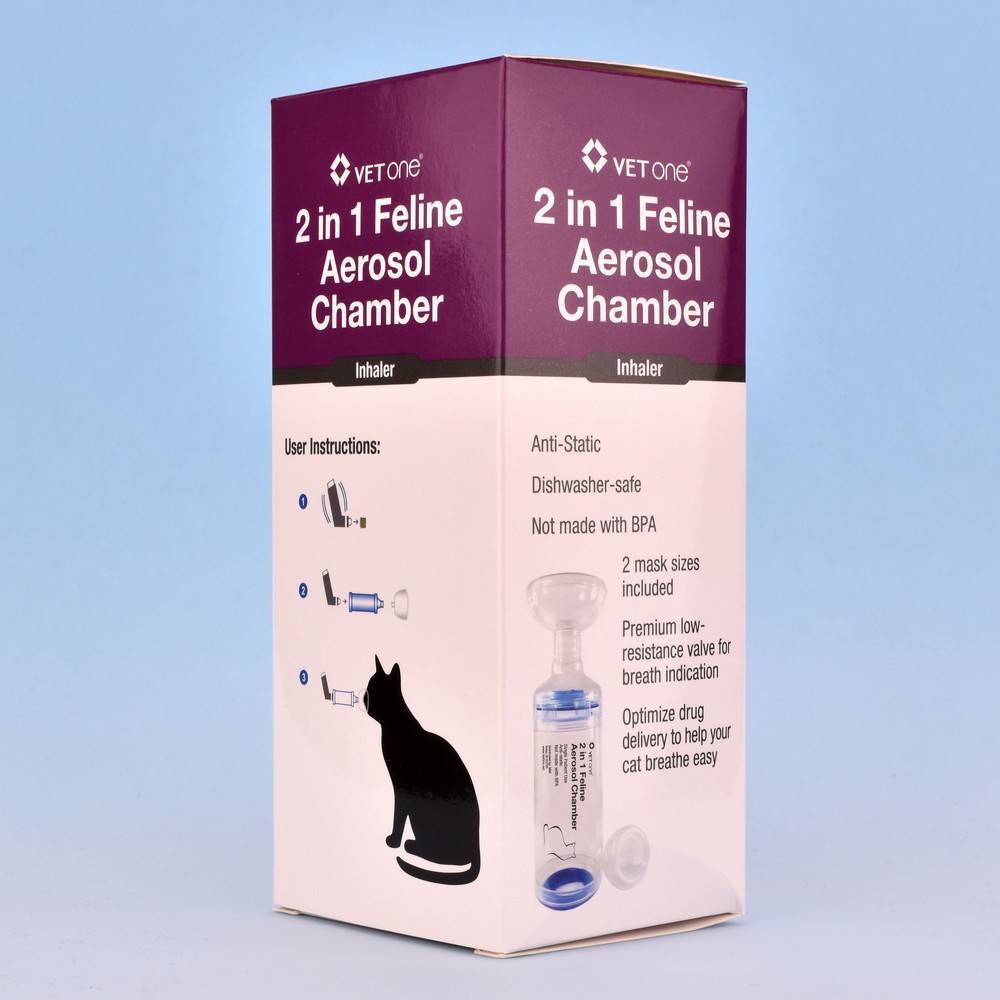 2 in 1 Feline Aerosol Chamber Inhaler for Cats VetRxDirect