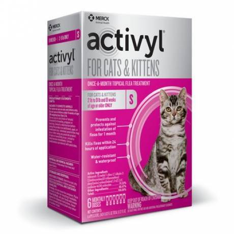 Activyl for Cats - 2-9lbs, 6 Month Supply