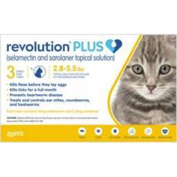 Revolution PLUS (selamectin + sarolaner) for Cats; ?>
