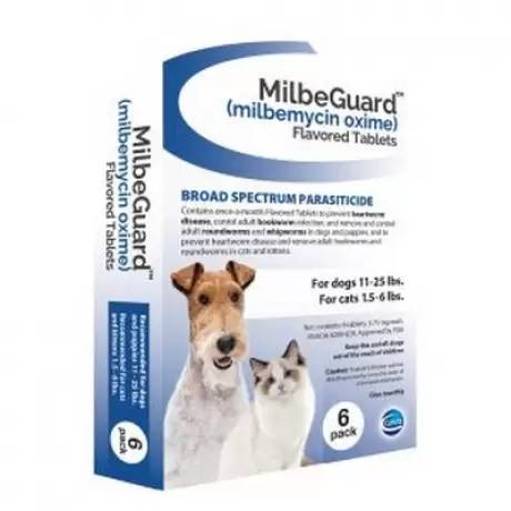 MilbeGuard Heartworm Flavored Tablets - for Dogs 11-25 lbs, 6 Month Supply