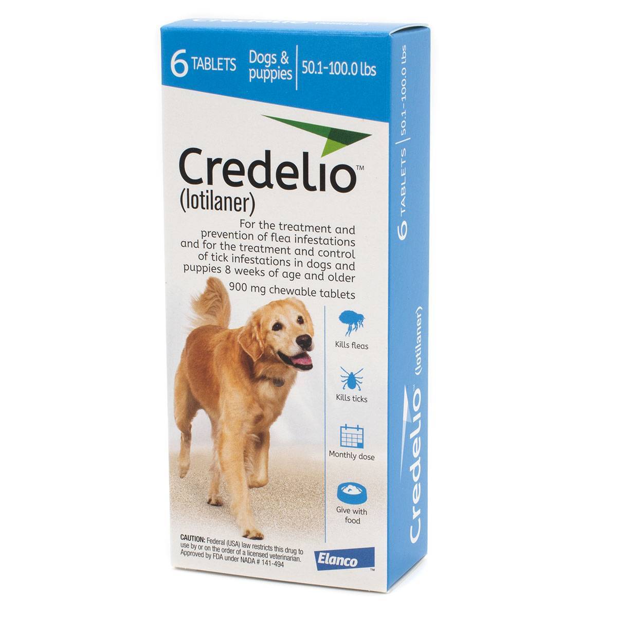 Credelio for Dogs Chewable Flea and Tick Preventative VetRxDirect