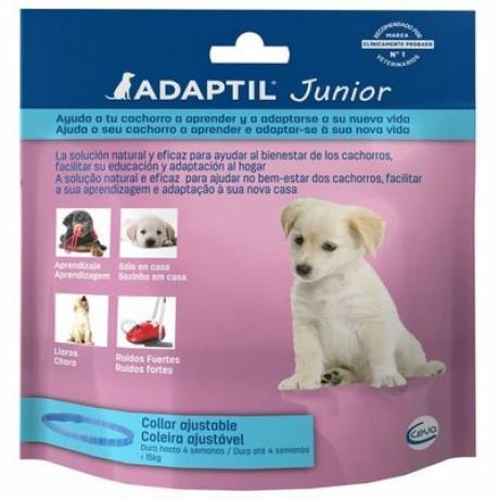 Adaptil Junior helps puppies learn and adapt to new home.