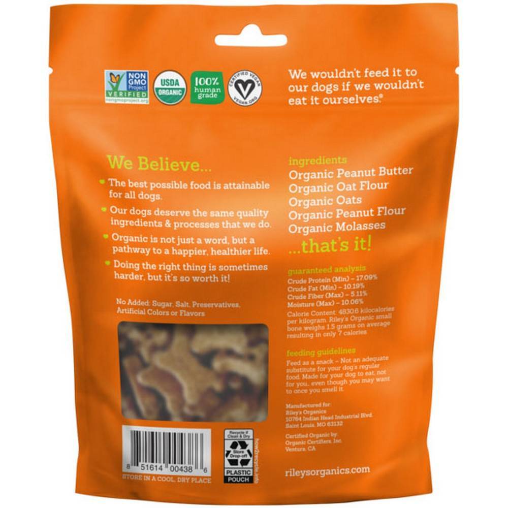 Riley's Organic Dog Treats 100 Human Grade VetRxDirect Small