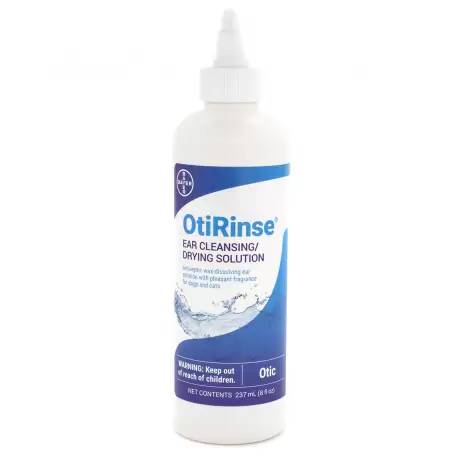 OtiRinse Ear Cleansing for Dogs and Cats 8oz by Bayer