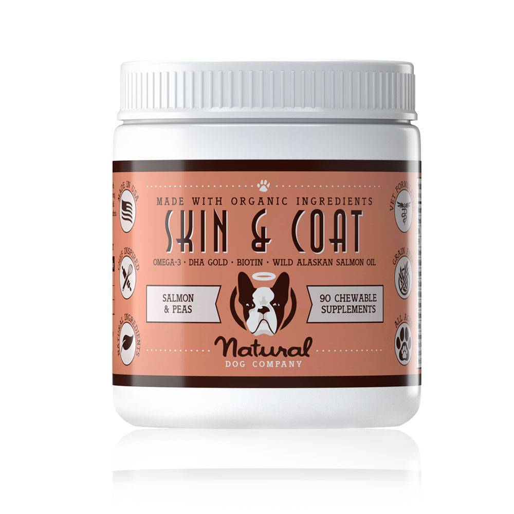 Skin and Coat Supplement for Dogs Natural Dog Company VetRxDirect