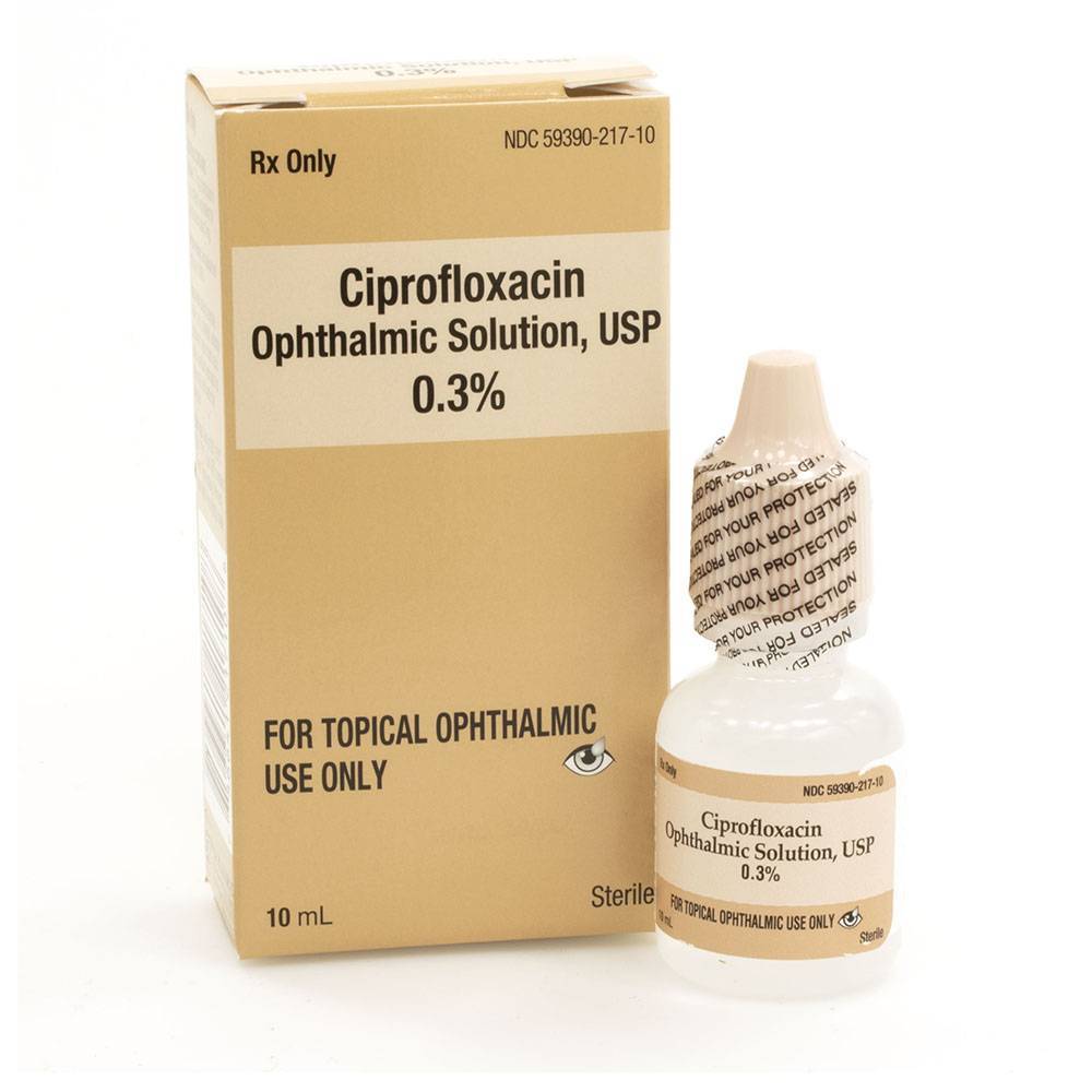 can you use ciprofloxacin eye drops in the ear