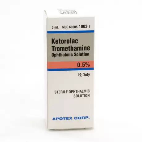 Ketorolac Tromethamine Eye Drops for Dogs and Cats - 0.5%, 5mL Dropper Bottle
