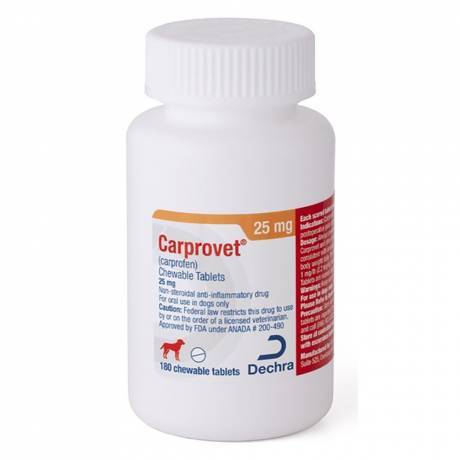 Carprovet (carprofen) Chewable Tablets for Dogs - 25mg, 180ct