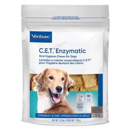 C.E.T. Enzymatic Oral Hygiene Chews for Dogs - Large, 30ct