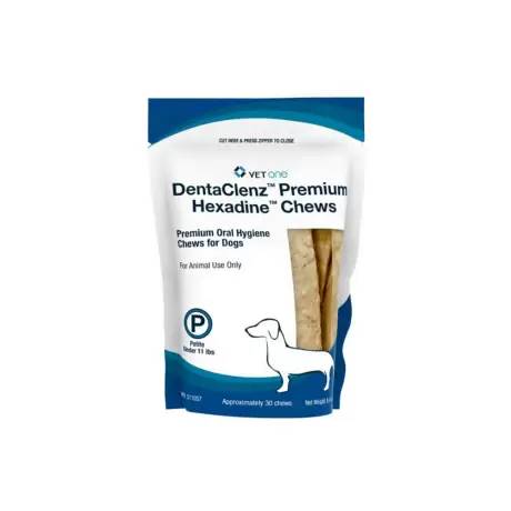 DentaClenz Premium Hexadine Chews - Petite Dogs under 11 lbs, 30ct