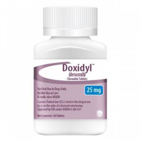 Doxidyl (deracoxib) for Dogs - 25mg, 30 Chewable Tablets