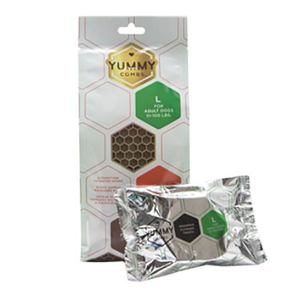 Yummy Combs for Dogs Ingenious Flossing Treat VetRxDirect Large