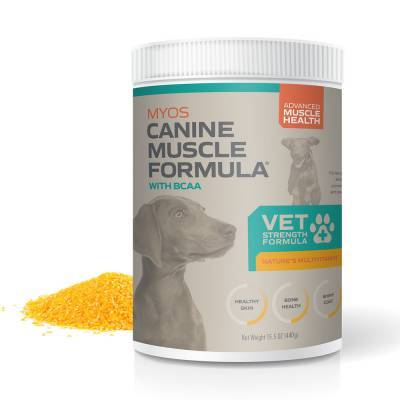 MYOS VET Strength Canine Muscle Formula with BCAA 15.5oz (440g) Tub